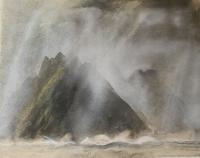 Skellig Michael from the South  by Norman Ackroyd CBE, RA, ARCA, RE, MA